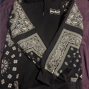 Men's Black Paisley Sweater